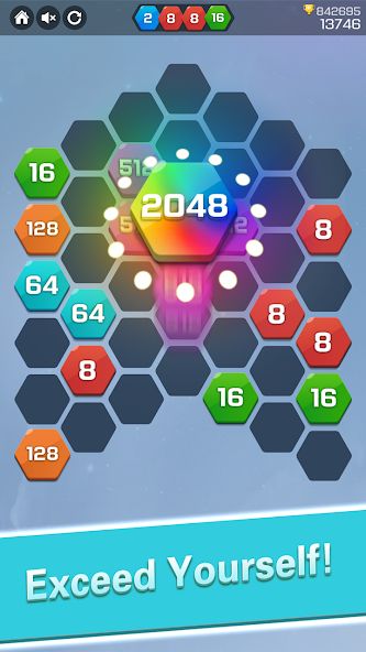 Merge Block Puzzle – 2048 Hexa 1