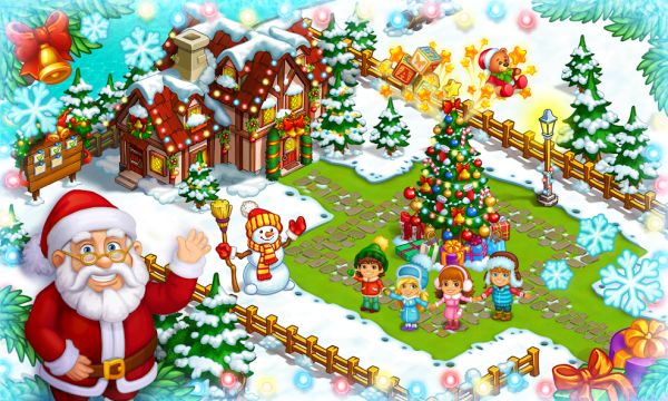 Farm Snow – Santa family story 1