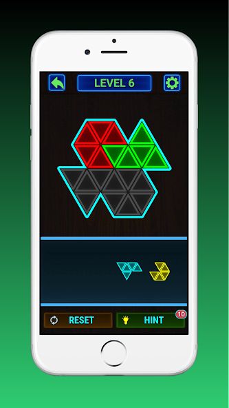 Glow Block Triangle Puzzle 1