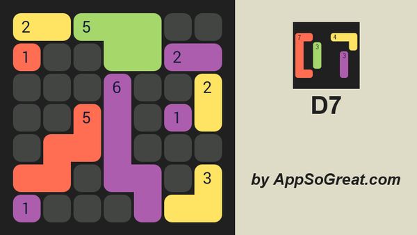 D7: pack the colored Dominoes per 7. Free game. 1