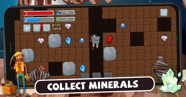 Digger Machine: dig and find minerals 1