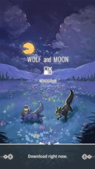 Wolf And Moon : Nonogram 1