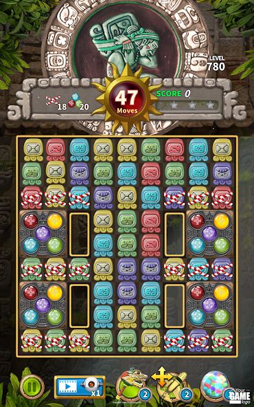 Glyph of Maya – Match 3 Puzzle 1