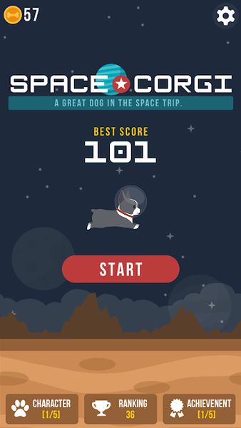 Space Corgi – Dog jumping space travel game 1