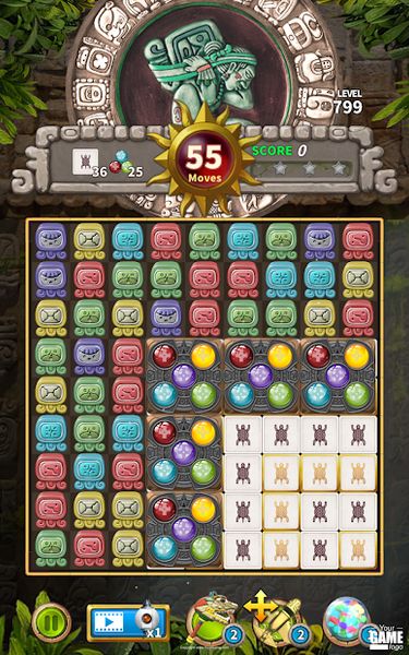 Glyph of Maya – Match 3 Puzzle 1