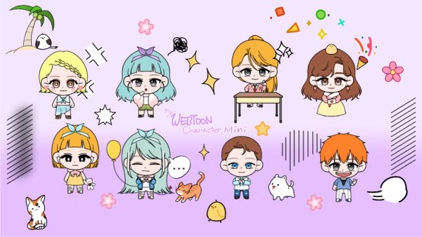 K-Pop Webtoon Character Mini 1