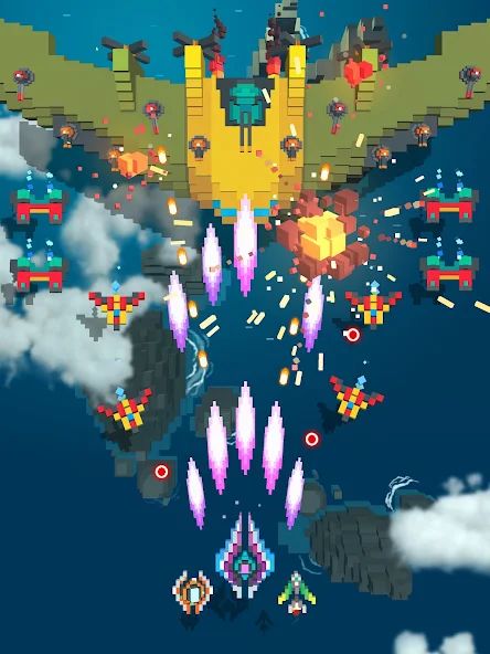 Sky Wings: Pixel Fighter 3D 1