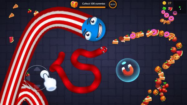 Snake vs Worms: Fun .io Zone 1