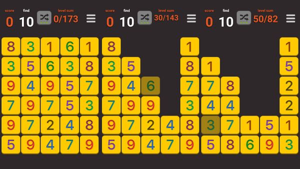 Sum X – simple math puzzle 1