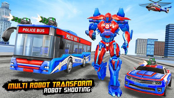 Bus Robot Car War – Robot Game 1