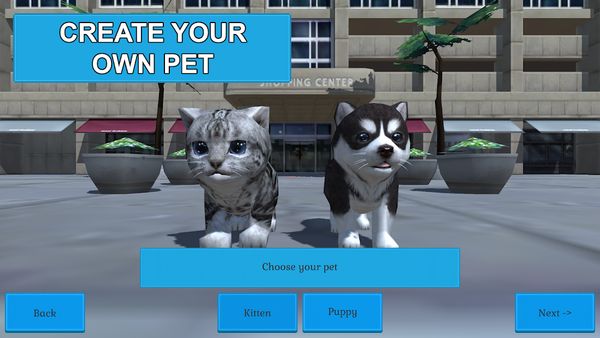 Cute Pocket Cat And Puppy 3D 1