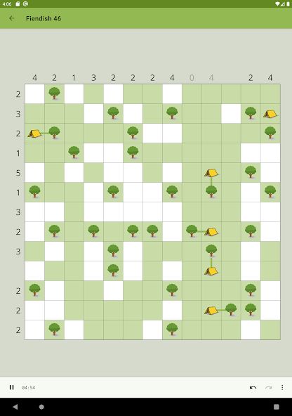 Trees and Tents Puzzle 1