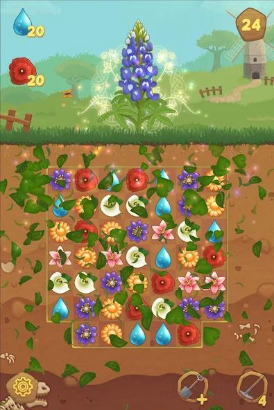 Flower Book Match3 Puzzle Game 1