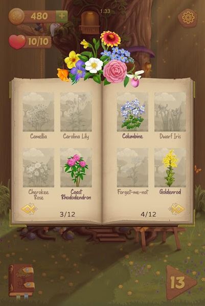 Flower Book Match3 Puzzle Game 1