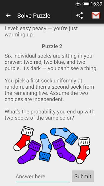 Probability Math Puzzles 1