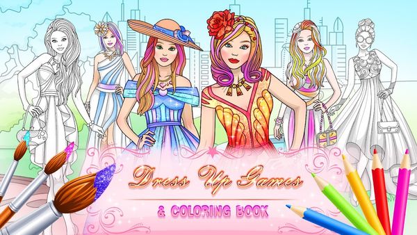 Dress Up Games & Coloring Book 1