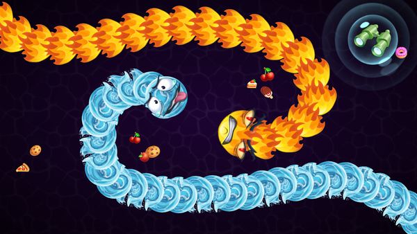 Snake vs Worms: Fun .io Zone 1