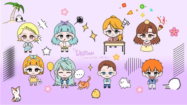 K-Pop Webtoon Character Mini 1