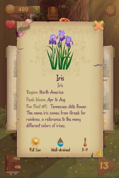 Flower Book Match3 Puzzle Game 1