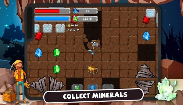 Digger Machine: dig and find minerals 1