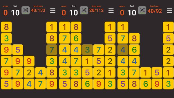 Sum X – simple math puzzle 1