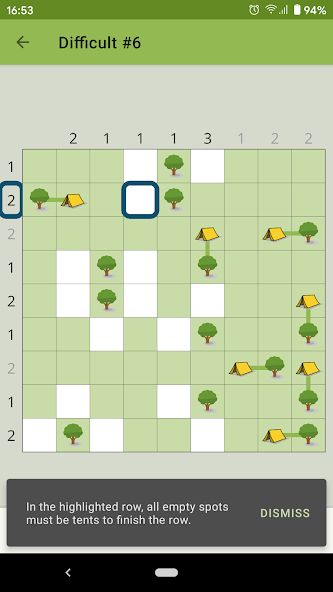 Trees and Tents Puzzle 1