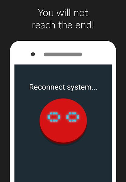 Red Button NEXT: think before you press, clicker 1