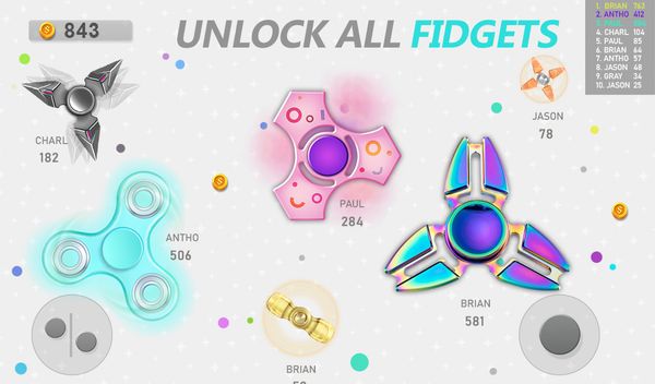 Realtime Fidget Spinner Games 1