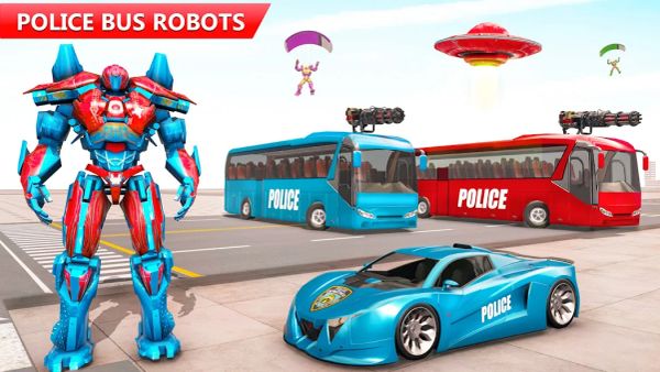 Bus Robot Car War – Robot Game 1