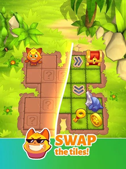 Swappy Cat Merge・Magic Puzzle 1