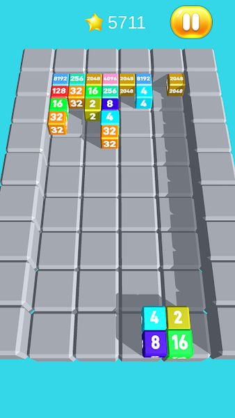 Chain Cube Merge: Tetris 2048 1