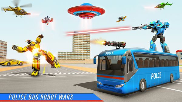 Bus Robot Car War – Robot Game 1