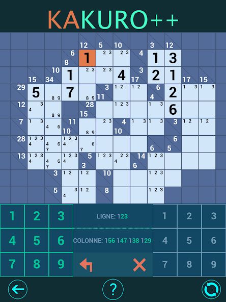 Kakuro Plus. Cross-Sums. 1