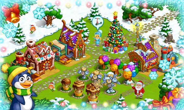 Farm Snow – Santa family story 1