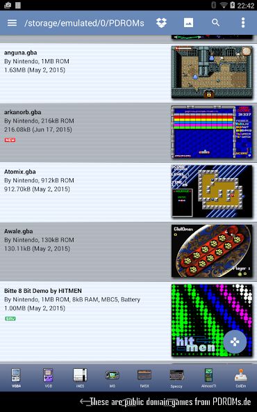 VGBAnext GBA/GBC/NES Emulator 1