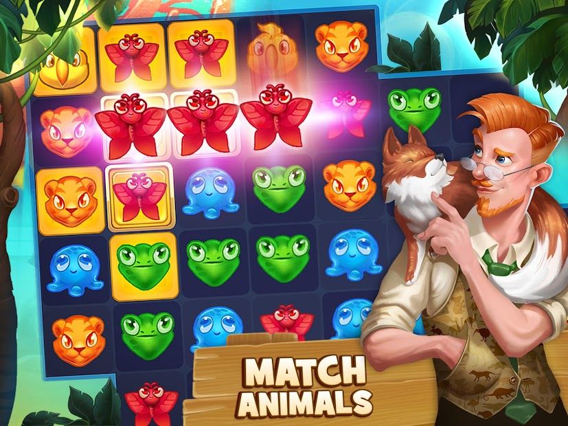 Animal Drop Safari - Match 3