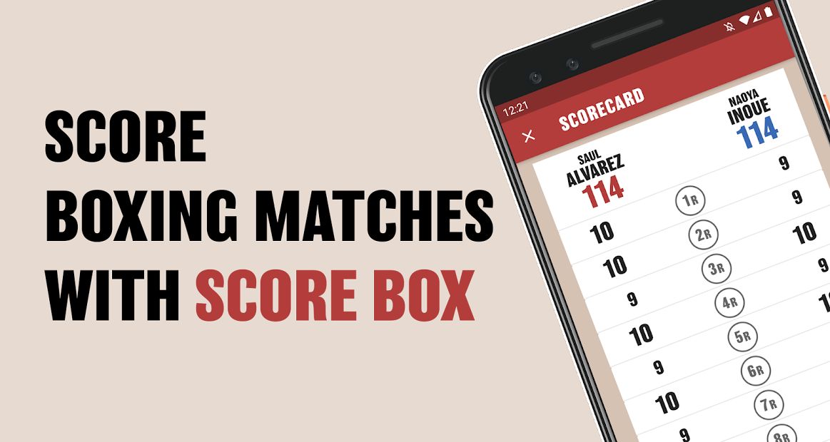 SCORE BOX (Boxing Scorecard App)