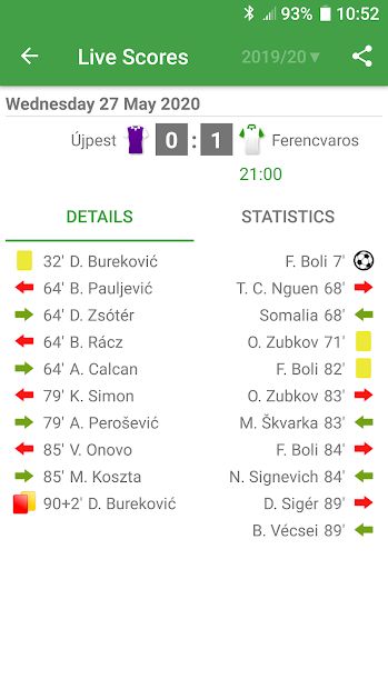 Live Scores for OTP Bank Liga 2021/2022