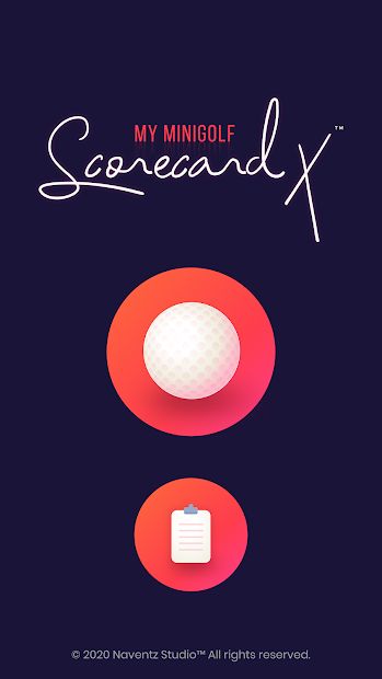 My Minigolf Scorecard X