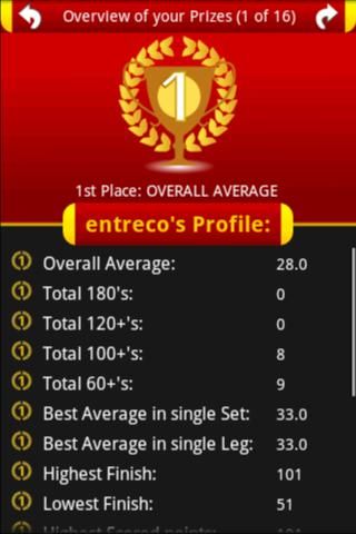 Darts ScoreCard - OLD
