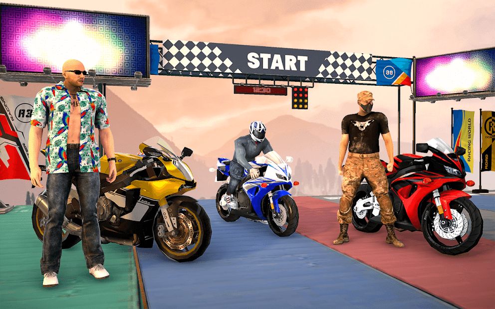 Mega Ramp Bike Stunt Games 3D