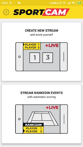 SportCam - Live Stream Your Match with Scoreboard