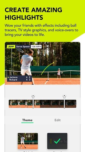 Zepp Tennis - Scoring, Sweet S