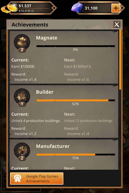Idle Trading Empire