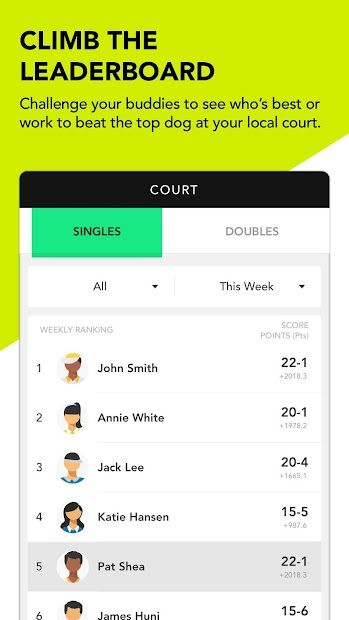 Zepp Tennis - Scoring, Sweet S