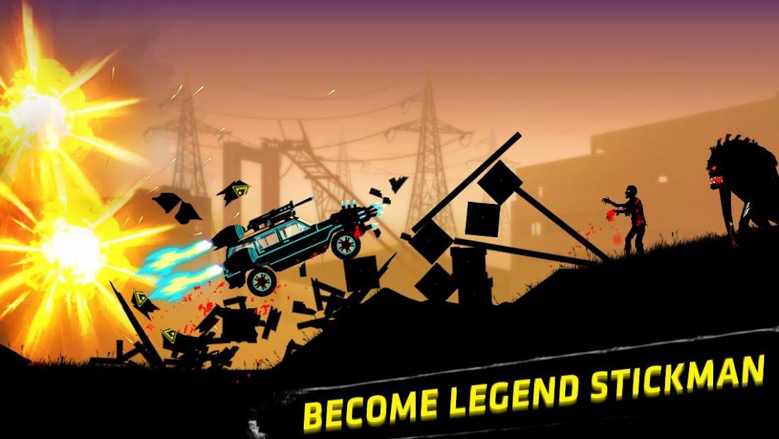 Stickman Racer: Survival Zombie
