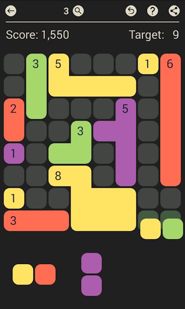 D7: pack the colored Dominoes per 7. Free game.
