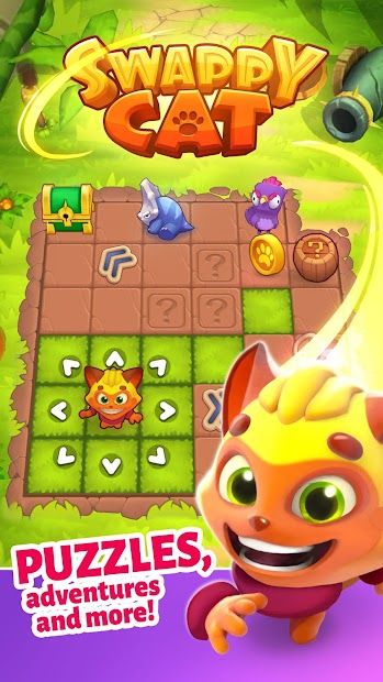 Swappy Cat Merge・Magic Puzzle