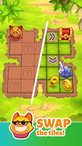 Swappy Cat Merge・Magic Puzzle