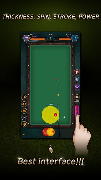 RealBilliards Battle: carom billiards 3 cushion